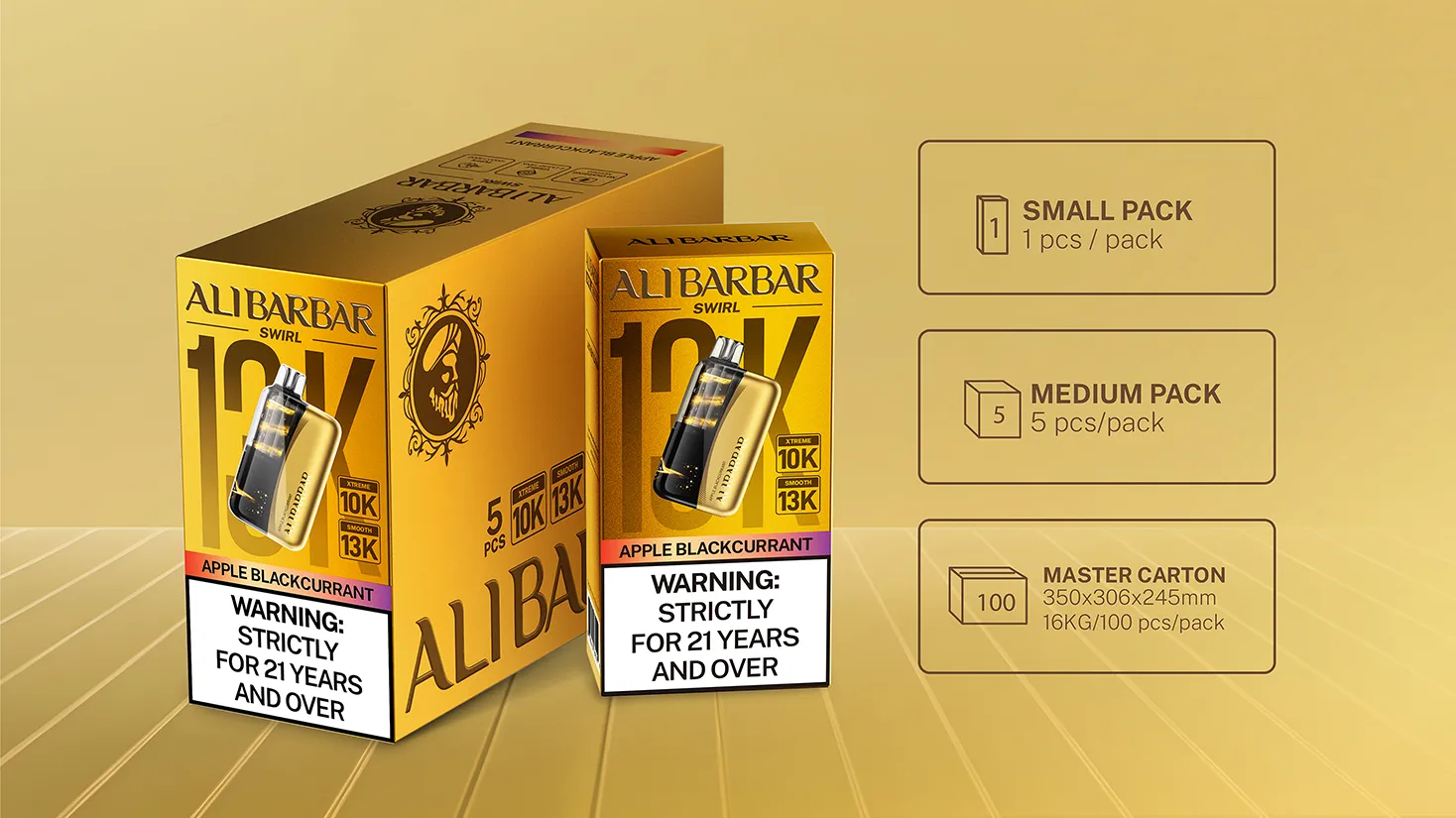 ALIBARBAR SWIRL 13000 Disposable Pod